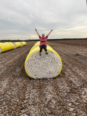 Hauling Cotton with my Husband