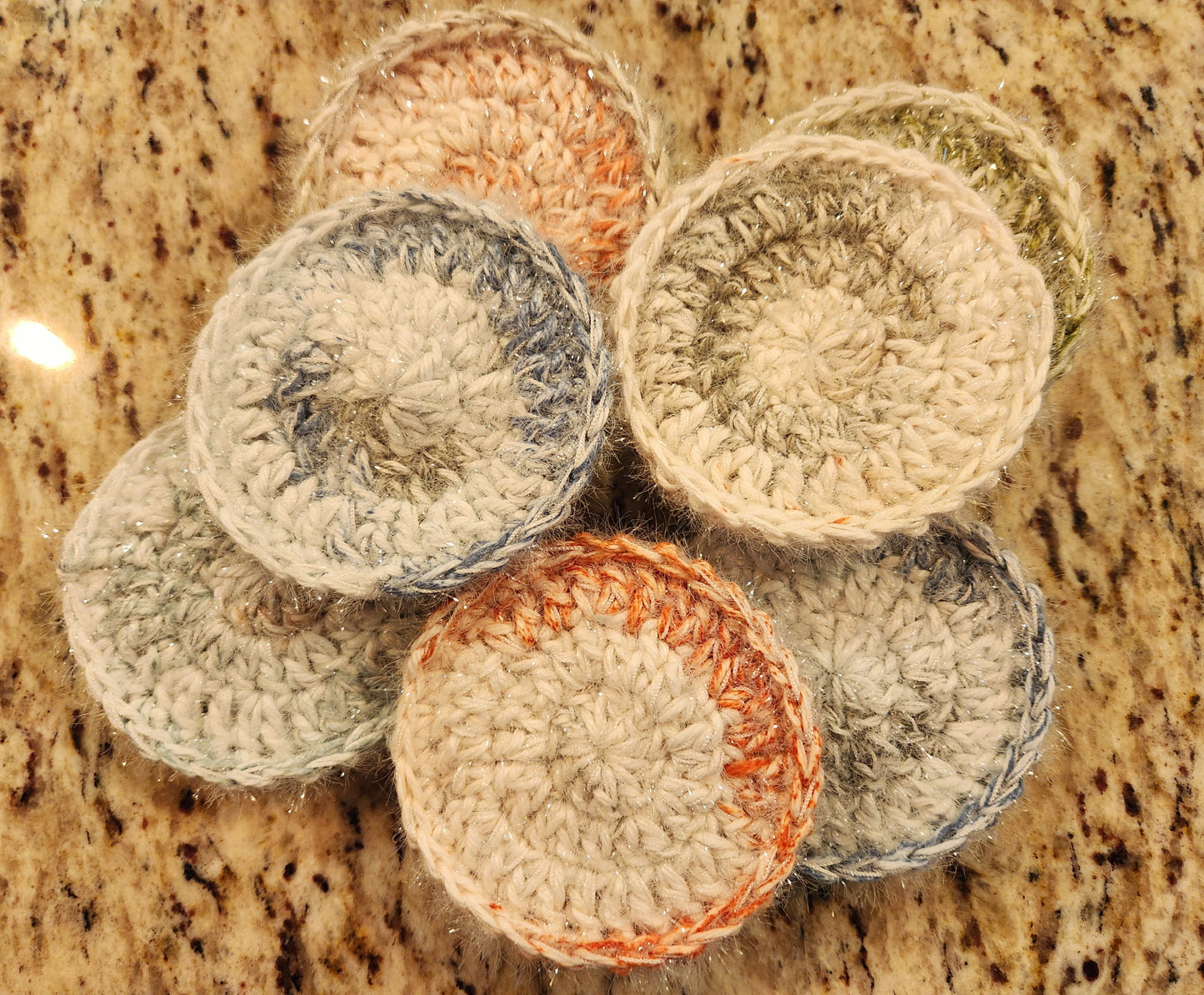 Handmade Crochet Scrubbie 3.5”