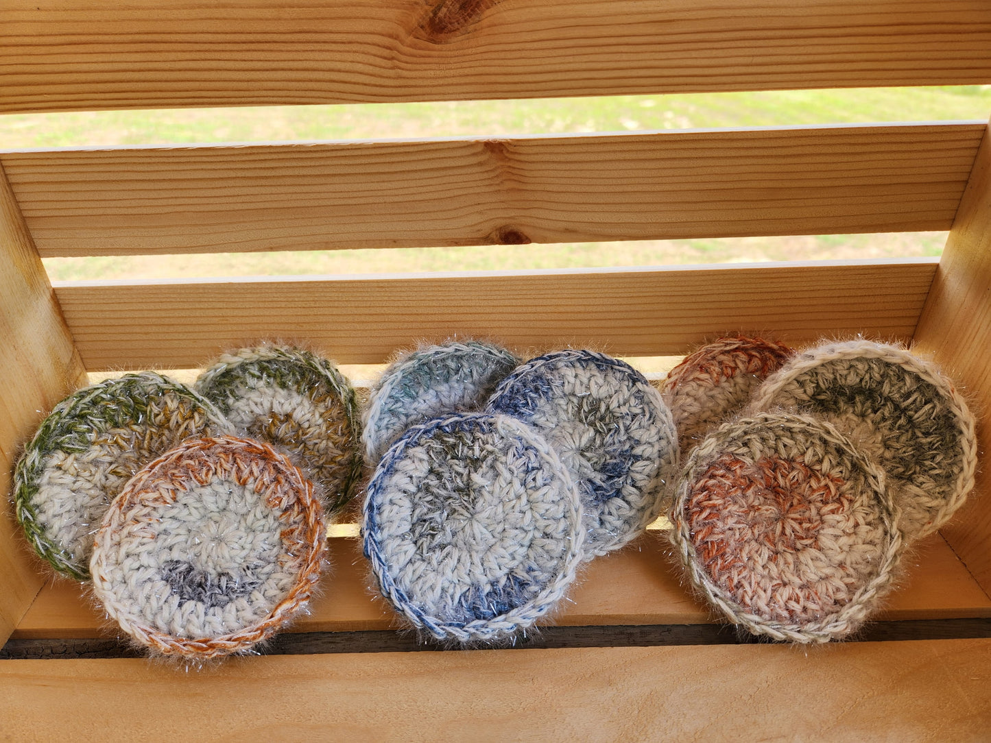 Handmade Crochet Scrubbie 3.5”