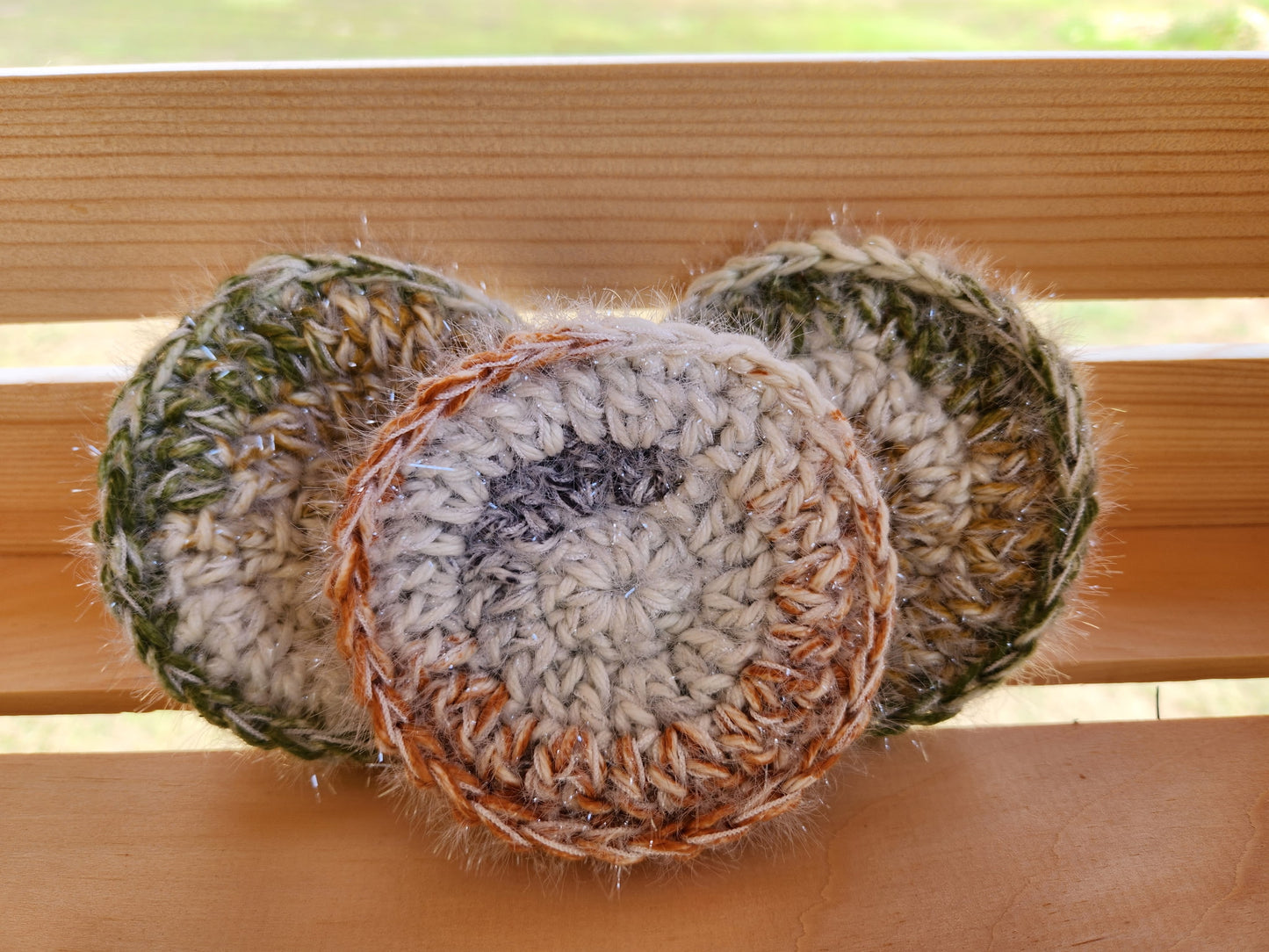 Handmade Crochet Scrubbie 3.5”