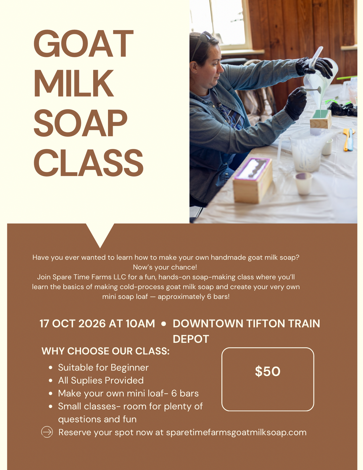 October 17th Soap Class