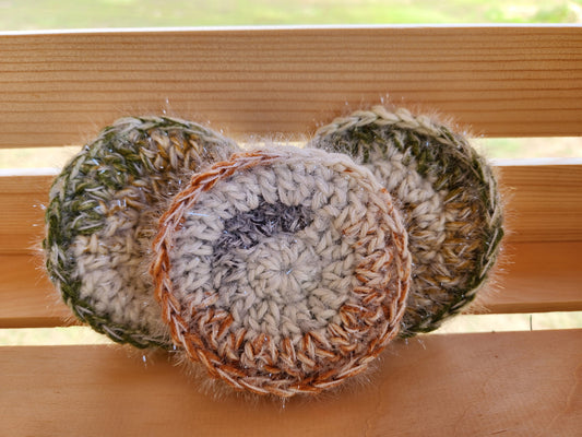 Handmade Crochet Scrubbie 3.5”