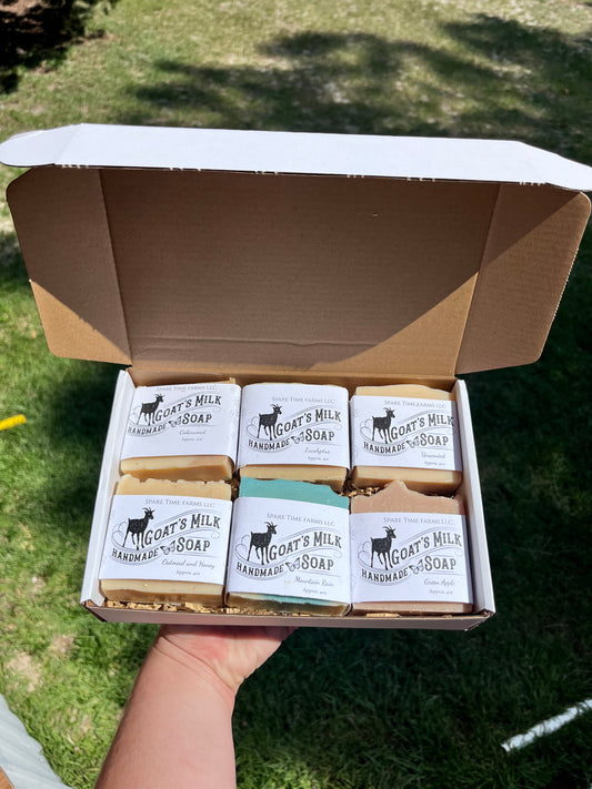 Surprise Goat Milk Soap Gift Set – 6 Handmade Bars