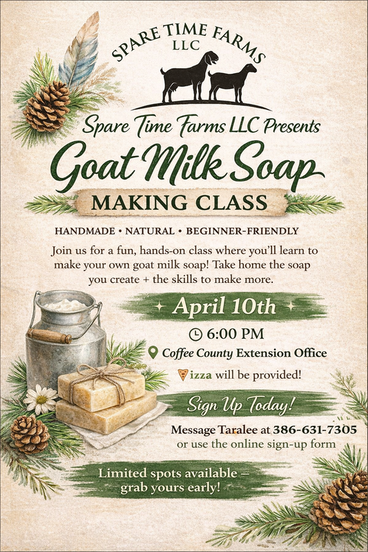 April 10th Goat Milk Soap Class